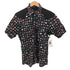 バーバリーブラックレーベル BURBERRY BLACK LABEL フラワー モノグラム レギュラーカラー S/S シャツ メンズ JPN:2