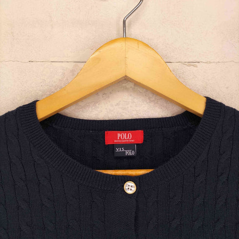 ポロブリティッシュカントリースピリット POLO BRITISH COUNTRY SPIRIT ノーカラーニットカーディガン レディース F