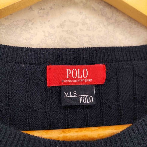 ポロブリティッシュカントリースピリット POLO BRITISH COUNTRY SPIRIT ノーカラーニットカーディガン レディース F