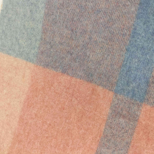 ランバンオンブルー LANVIN en Bleu チェック柄フリンジマフラー レディース
