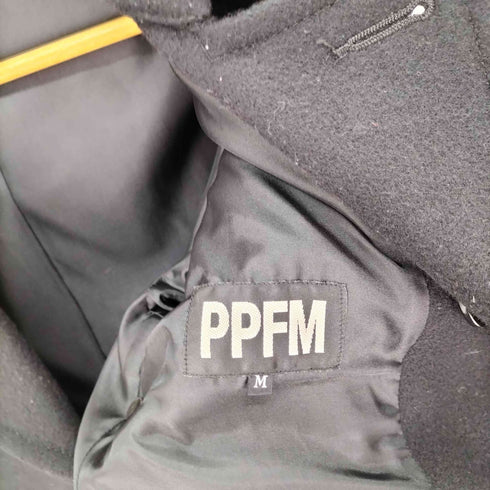ピーピーエフエム PPFM ウール ナイロン Pコート メンズ JPN:M
