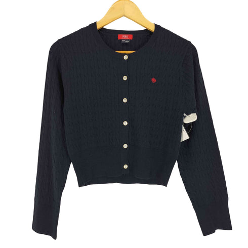 ポロブリティッシュカントリースピリット POLO BRITISH COUNTRY SPIRIT ノーカラーニットカーディガン レディース F