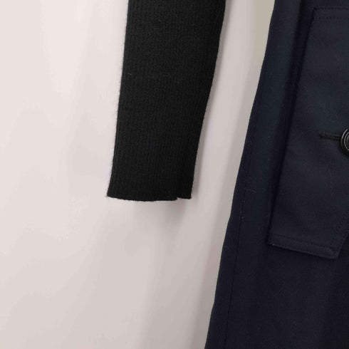 ブルーレーベルクレストブリッジ BLUE LABEL CRESTBRIDGE チェック柄切替ワンピース ニット切替 レディース EUR:38