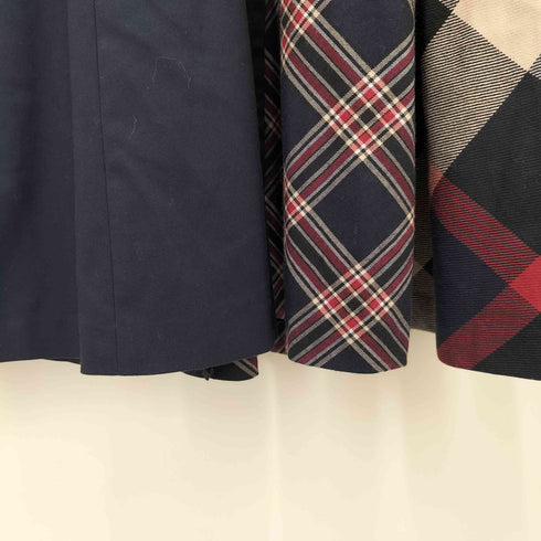 ブルーレーベルクレストブリッジ BLUE LABEL CRESTBRIDGE チェック柄切替ワンピース ニット切替 レディース EUR:38
