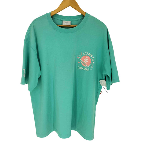 エムエルビー MLB チームロゴ プリント クルーネック S/S Tシャツ メンズ import:XL