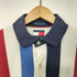 トミーヒルフィガー TOMMY HILFIGER 90s エンブレム 刺繍 トリコロール ストライプ ポロシャツ メンズ import:M