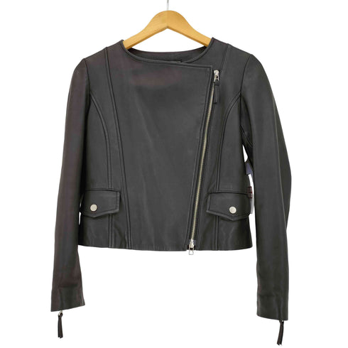 グレースコンチネンタル GRACE CONTINENTAL 23aw ジップライダースジャケット レディース 36