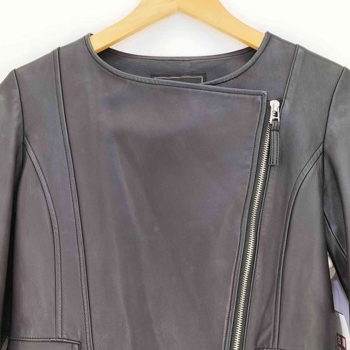 グレースコンチネンタル GRACE CONTINENTAL 23aw ジップライダースジャケット レディース 36