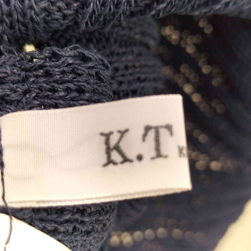 ケーティーキヨコタカセ K.T KIYOKO TAKASE 和紙混ドライタッチ ニットジレ レディース FREE