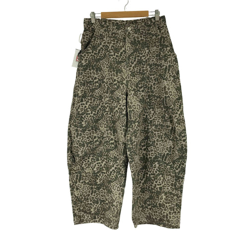 レオパード柄 デニムワイドパンツ メンズ JPN:XL