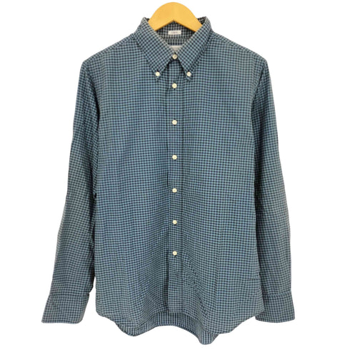 インディヴィジュアライズドシャツ individualized shirts SLIM FIT ギンガムチェック コットン 長袖 ボタンダウンシャツ メンズ 161/2-34