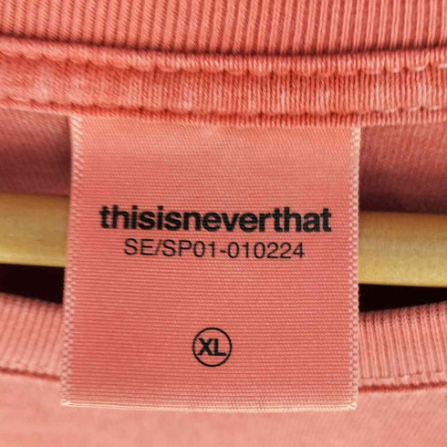 ディスイズネバーザット thisisneverthat オーバーダイ フロントロゴ Tシャツ メンズ import:XL
