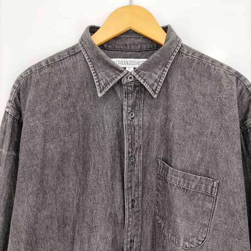 インディヴィジュアライズドシャツ individualized shirts コットン シングルポケット 長袖 デニムシャツ メンズ import:XL