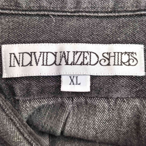 インディヴィジュアライズドシャツ individualized shirts コットン シングルポケット 長袖 デニムシャツ メンズ import:XL