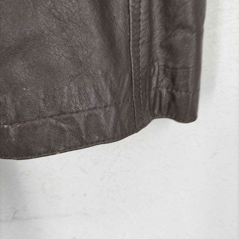 Angel Leather ファー付き レザー コート レディース FREE