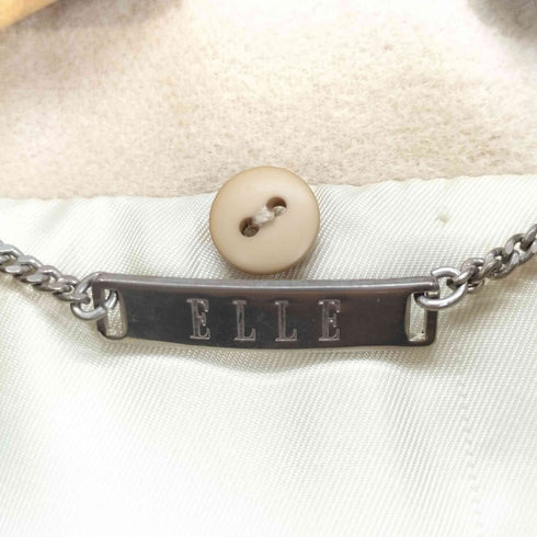 エル ELLE CASHMERE&WOOL カシミヤ混 ジャケット レディース 40