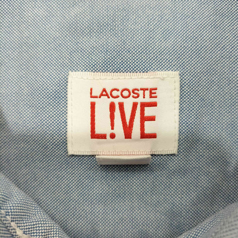 ラコステ LACOSTE LIVE ワンポイント 三点留め ボタンダウン オックスフォード シャツ メンズ FR:40