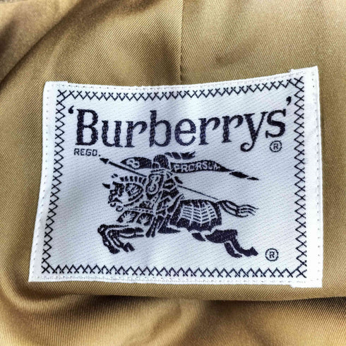 バーバリーズ BURBERRYS 90s 玉蟲 裏地ノバチェック ライナー付き ステンカラーコート レディース import:L