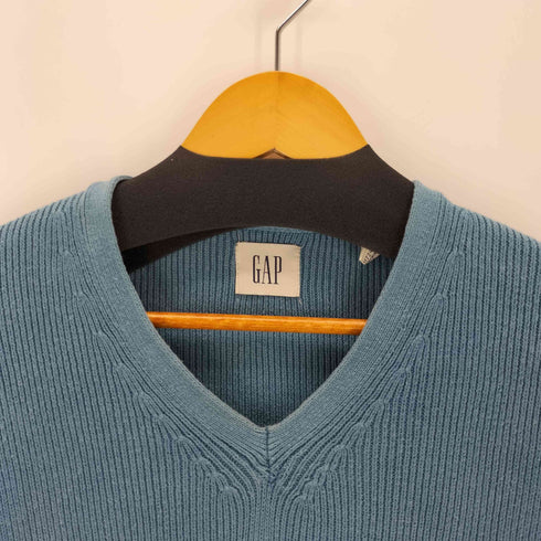 ギャップ Gap 90s 白タグ Vネックコットンニット メンズ import:L
