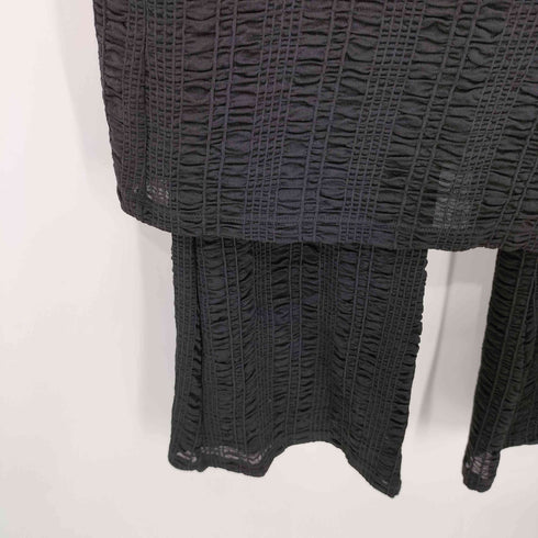 レイビームス Ray BEAMS 24SS シャーリング ストレッチ 巻きスカート付 フレア パンツ レディース