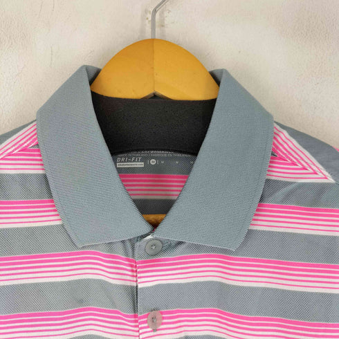 ナイキゴルフ NIKE GOLF DRI-FIT テックベントストライプ ポロシャツ メンズ import:M