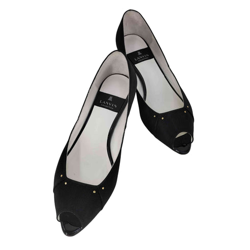 ランバンコレクション LANVIN COLLECTION オープントゥパンプス レディース JPN:24