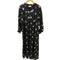 ヌキテパ NE QUITTEZ PAS 26SS Cotton Voile Foil Flower Print Sleeve Dress コットンボイル フラワー箔プリント スリーブ ドレス レディース JPN:M