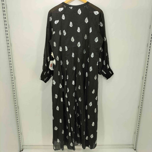 ヌキテパ NE QUITTEZ PAS 26SS Cotton Voile Foil Flower Print Sleeve Dress コットンボイル フラワー箔プリント スリーブ ドレス レディース JPN:M