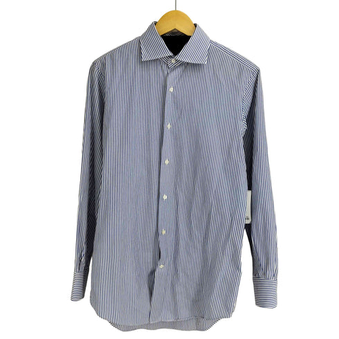 シップス SHIPS Cotonificio ALBINI ストライプ 長袖シャツ メンズ 39