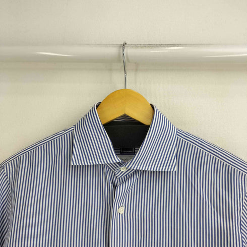 シップス SHIPS Cotonificio ALBINI ストライプ 長袖シャツ メンズ 39
