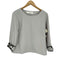 トッコクローゼット tocco closet ノーカラー リボンスリーブ ブラウス レディース JPN:L