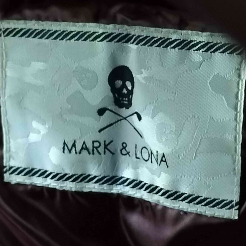 マークアンドロナ MARK&LONA レオパード切替 フーデッド ダウンベスト メンズ JPN:M