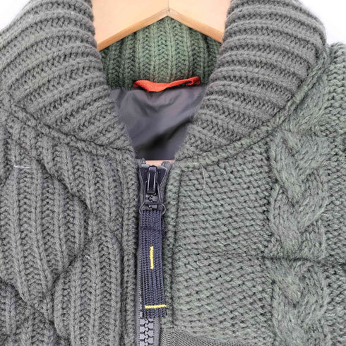 ディーゼル DIESEL ニット切替 ダウンベスト メンズ import:XS