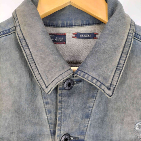 ディーゼル DIESEL ELSHAR USED加工 ストレッチ デニム ジャケット メンズ import:S