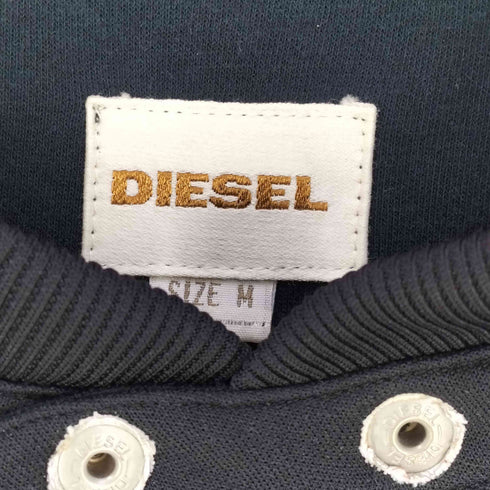 ディーゼル DIESEL 多連ジップ メリヤス編み シングルライダース メンズ import:M