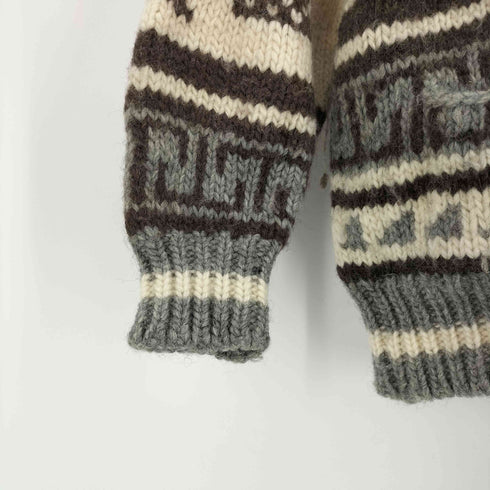 CANADIAN SWEATER ST.PAUL'S ジップ カウチン ハンドニット セーター カーディガン メンズ