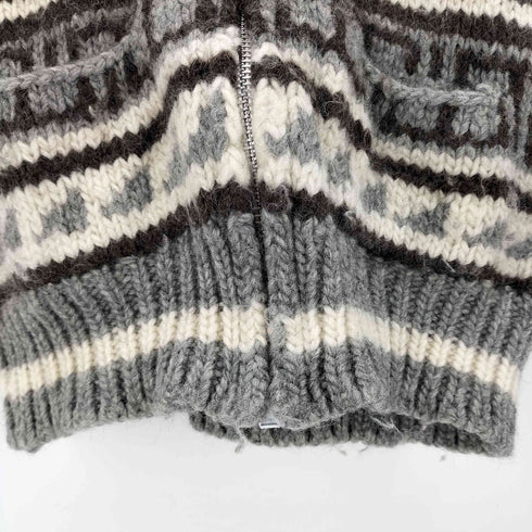 CANADIAN SWEATER ST.PAUL'S ジップ カウチン ハンドニット セーター カーディガン メンズ