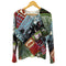 VIA FABURRICA ビジュー 総柄 プリント クルーネック ニット レディース import:M