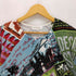 VIA FABURRICA ビジュー 総柄 プリント クルーネック ニット レディース import:M