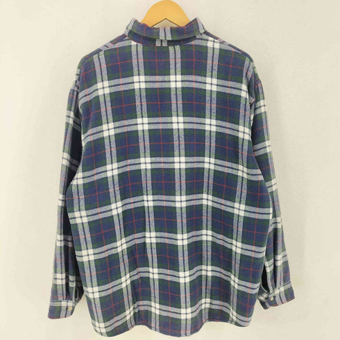 エルエルビーン L.L.Bean 80-90s MAURITIUS製 旧タグ 2枚生地 厚手 リバーシブルネルシャツ メンズ M