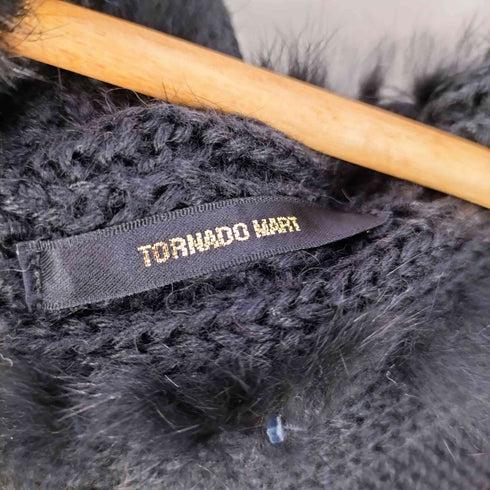 トルネードマート TORNADO MART ラビットファー ニット ボタンレス ベスト メンズ