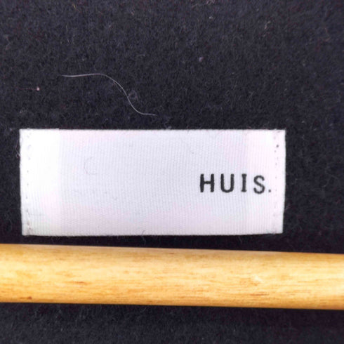 HUIS.×尾州 縮絨ウールフランネルノーカラーショートコート レディース FREE