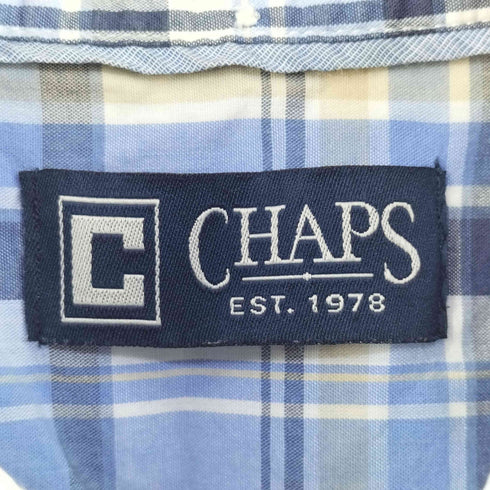 チャップス CHAPS sun drenched poplin チェック柄 BDシャツ メンズ import:M