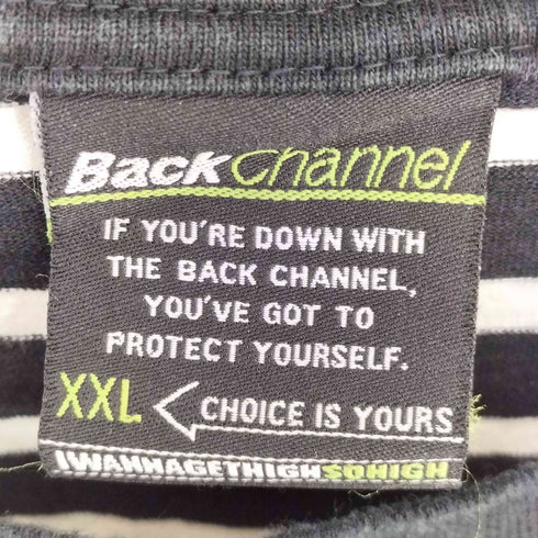 バックチャンネル Back Channel ボーダー ポケット Tシャツ メンズ JPN:XXL