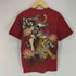 バットウムスメ DIVINE RETRIBUTION 抜刀娘 Japanese pattern 虎 和柄 クルーネックTシャツ メンズ JPN:L