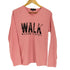 Doublefocus WALK フロントプリント L/S Vネックカットソー メンズ M