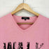 Doublefocus WALK フロントプリント L/S Vネックカットソー メンズ M