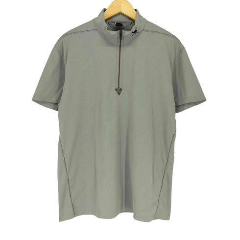 オークリー OAKLEY 襟ロゴ刺繍スタンドカラーハーフジップポロ メンズ JPN:XL XL