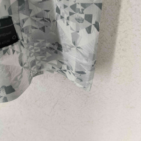 オークリー OAKLEY フロントジップ ロゴ刺繍総柄ポロシャツ メンズ JPN:XL XL