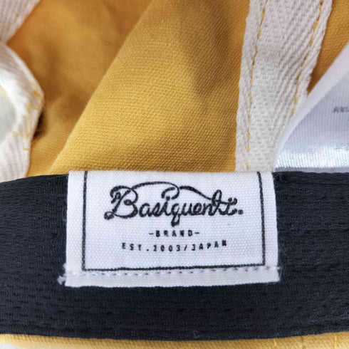 ベーシックエンティ BASIQUENTI スプリングロゴ コットン ショートキャップ メンズ